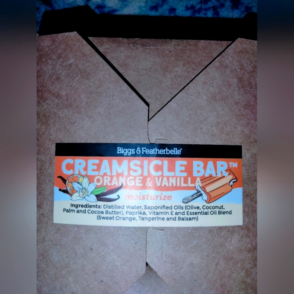 Biggs & Featherbelle Creamsicle Soap bars (multiple bars new in packaging)